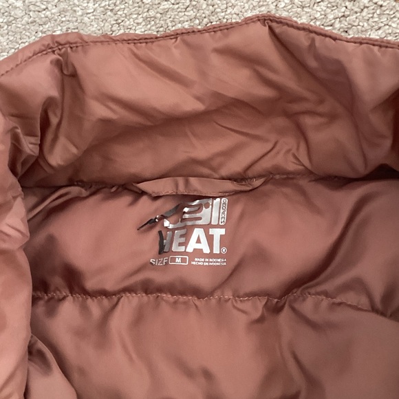 Women's Brown Puffer Vest - Picture 3 of 7